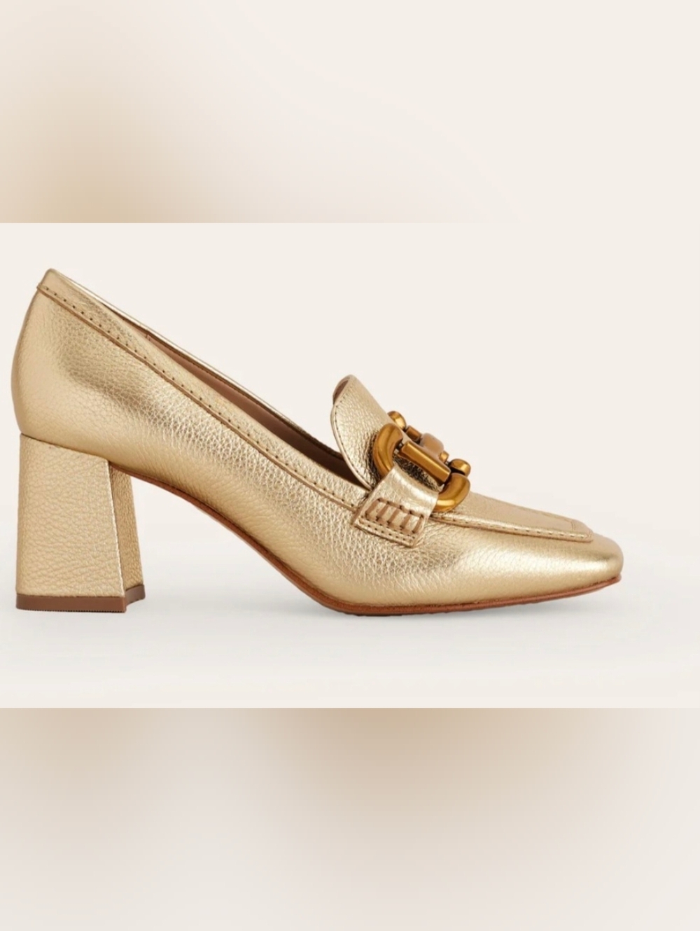 Boden Iris Snaffle Heeled Loafers Size 39 - Picture 8 of 14
